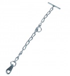 Řetěz vázací jednodílný s karabinou k obojku 12502, 12508