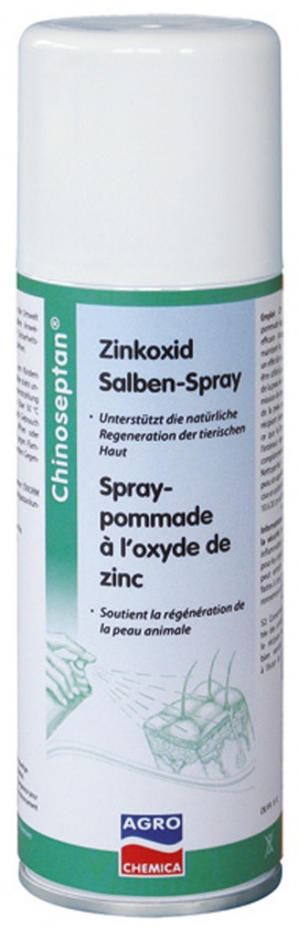 A- Chinoseptan Zinkoxid, 200ml, mast ve spreji, podpora přirozené regenerace kůže, péče a ochrana proti moči, potu
