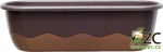 Truhlík SAMO. Mareta - čokoládová + bronzová 80 cm