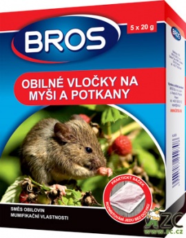 BROS obilné vločky na myši, krysy a potkany 100 g