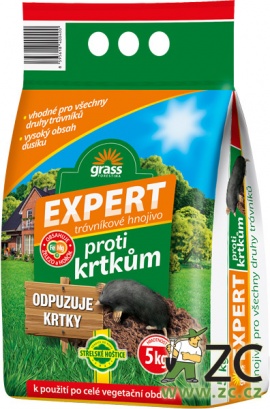 Hnojivo trávníkové Expert - proti krtkům - 10 kg