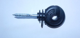 Izolátor kruhový, držák 5.3mm , černý