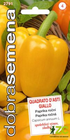 Paprika zeleninová - QUDRATO D´ASTI GIALLO / Dobrá semena
