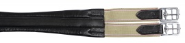 Podbřišník kožený, s dotahovací gumou, 120cm, černý