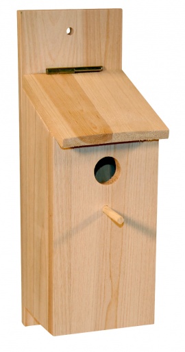 Budka pro ptáky, set k lepení, dřevěná 36x12x14cm